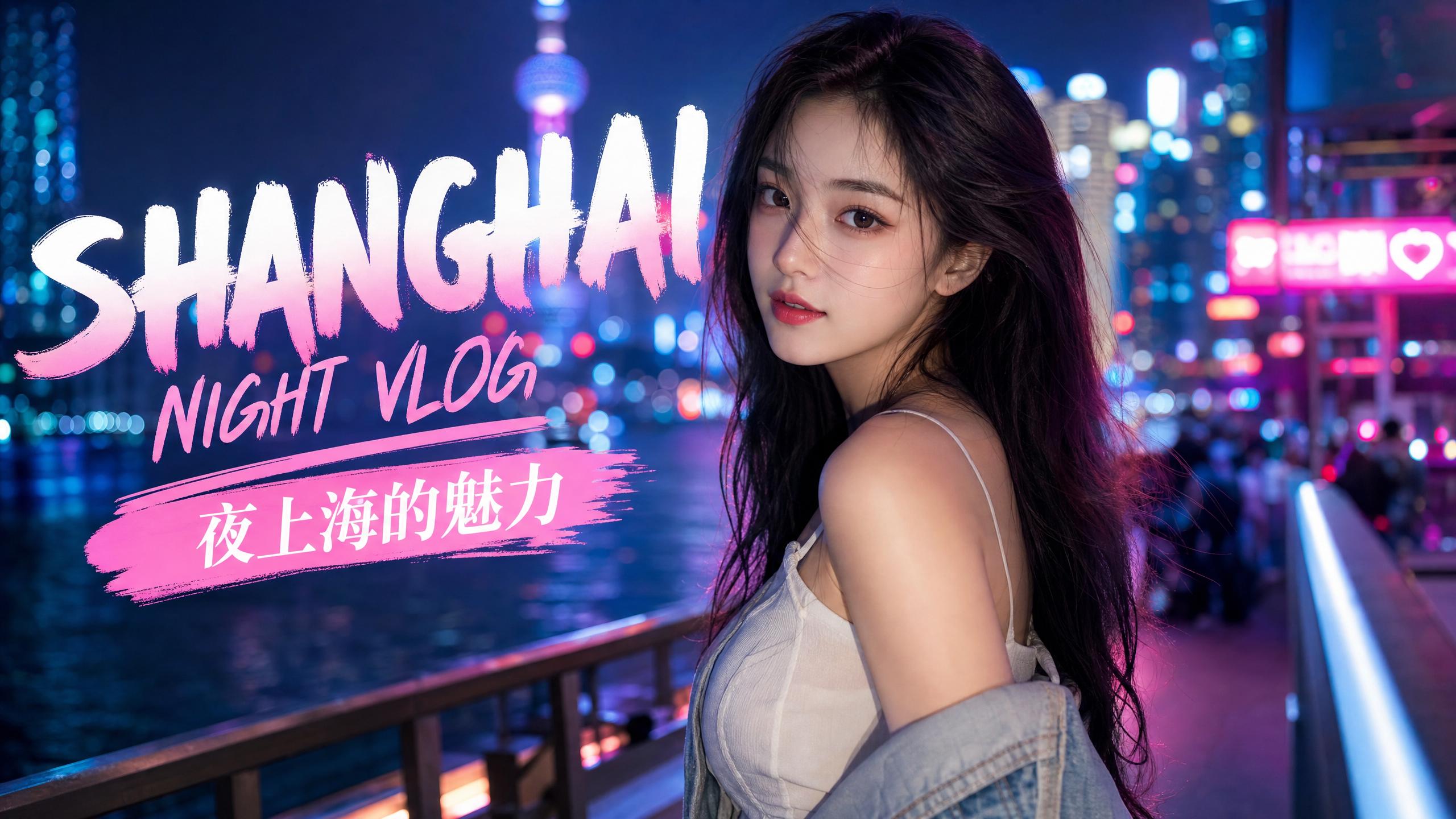 抖音揭秘-抖音揭秘生活视频：夜上海魅力·城市夜景Vlog视频分享
